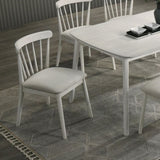2-Piece Rustic Dining Side Chair Set, Solid Wood Frame, Farmhouse Design, Easy Assembly W2537P214546