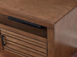 72 inch TV Stand Console for TVs up to 85 inches, No Assembly Required, Whiskey Finish B108P160186