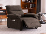 019-160&degRecliner Chair for Elderly Seniors-Manual Push Back Reclining Chair with 8-Point Massage W2636P286682