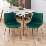 Aufurr Modern Velvet Dining Chair, Set of 2, Green T2574P164538