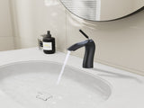 Matte Black Single Handle Lavatory Basin Sink Faucet W1217P214964