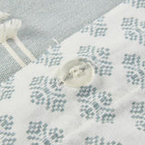 King/Cal King 3 Piece Cotton Jacquard Duvet Cover Set B03596483