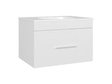 Bathroom Vanity with Sink, 1 Drawer, White B097P350320