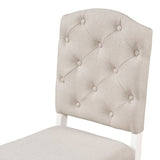 TREXM Retro Style Dining Chair Set with 4 Upholstered Chairs for Dining Room and Living Room WF298830AAD