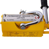 Permanent Magnetic Lifting with Release, 440 lbs/200kg Heavy Duty Magnet, 2.5 Safety Factor, W465P170808