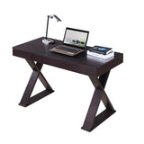 ZNTS Techni Mobili Trendy Writing Desk with Drawer, Espresso RTA-8406-ES