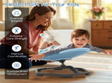 Kids Sensory Swivel Chair 360&deg Spin, 220lbs Capacity, Elephant Design, PP/Metal, Anti-Slip Pads 58299811