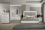 Mist Chest Two-Tone High-Gloss Marble & Lacquer Finish with Five Smooth-Glide Drawers, G150108673
