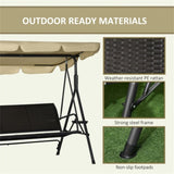 3 seats Outdoor Patio Swing Chair 38479874