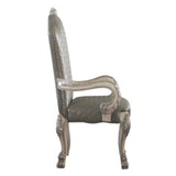 Grey and Vintage Bone White Arm Chairs B062P182716