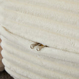 Modern Floor Sofa with 2 Pillows,Convertible Plush Corduroy Foam-Filled Sleeper Sofa Bed,15" Full W1885P347080