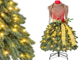 5 FT Pre-lit Mannequin Artificial Christmas Tree Dress Form 99641371