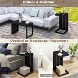 Versatile C-Shaped End Table Convertible Coffee Table 55279545