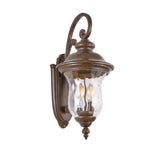 Vintage Outdoor Lantern, Weatherproof Exterior Sconce Light with Clear Glass Shade, Waterproof W1340P209947