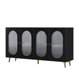 Modern Accent Sideboard Cabinet with Acrylic Doors, Freestanding Storage Cupboard Console Table for W578P186749
