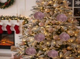 6PCS Set 3.9" Christmas Ball Ornaments Glass Hanging Decor for Holiday Tree Party Decor Vibrant 75322668