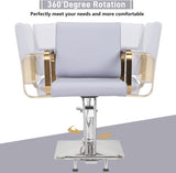 ZNTS Salon Chair Styling Barber Chair, Beauty Salon Spa Equipment with Heavy Duty Hydraulic Pump, 35523575