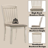 Fedele Tan Fabric & Cream Finish Side Chair B2726P343790