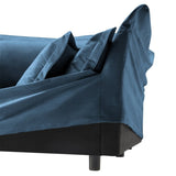 Slip-covered Armchair with 1 Big Back Cushion and 2 Big Toss Pillows, Single Deep Seat Comfy Single W3041P240124