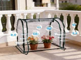 28.94"x21.46"x27.76" Tabletop Mini Greenhouse, Compact Mini Greenhouse with Zippered Door, No-Tool 41232409