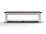 48 inch Hampton Coffee Table, No Assembly Required, Jasmine Whitewash and Barnwood Finish B108131544