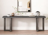 Geometric Design Console Table with Solid Pine Legs,Suitable for Entryway, Hallway, Living N711P289128D