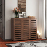 Shoe Cabinet, 5-Tier Shoe Storage Cabinet with Adjustable Shelves, Wooden Shoe Rack Organizer with W331P242462