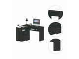 Raleigh L-Shaped Desk, Two Drawers, One Shelf, CPU Storage B128P148969