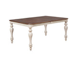 Arch Weathered Oak Dining Table With Extension Leaf T2574P165172