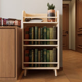 Pine Solid Wood Bookshelf/Bookcase - 0.6" Thick Shelves Heavy Duty Storage Rack, 19.69"W36.61"H W3166P271752