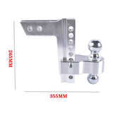 Trailer Hitch 8" Drop/Rise Heavy Duty 18500 LBSDual Pin Key Locks and a Wrench 76415604