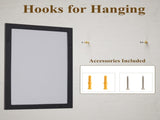 40"x30" Rectangular Bathroom Mirror with Wooden Frame Decorative Wall Mounted Mirror, Black 66346924