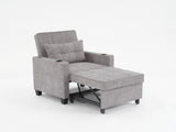 Futon Chair Bed Convertible Chair 3-in-1 Pull Out Sleeper Chair Beds with USB Ports,Wear-resistant 71472991