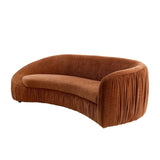 92.13 Inch Modern Design Curved Shaped Sofa Couch for Living Room,Upholstered Fabric 4-Seat Sofa No W2582P231486