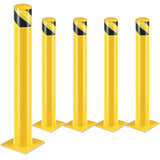 ZNTS Safety Bollard Post, 36'' x 4.5" Steel Bollards, Yellow Powder Coated Bollard, Safety 88652226