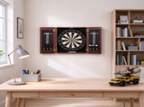Ready-to-Play Dartboard and Cabinet Set, Official Size Dartboard Cabinet, Perfect for Cricket Games 44866223