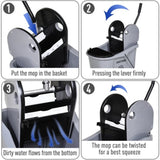 Large Cleaning bucket with wheels 73146615