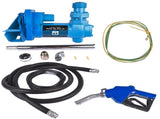 High Flow DC Fuel Pump 12 Volt with Automatic Nozzle for Gasoline Kerosene-Blue 66100519