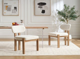 Wooden Dining Chairs Set of 2, Modern Fabric Upholstered Dining Room Chair Kitchen Chairs, Farmhouse W3244P316072
