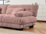 Cloud Couch 2 Seater Sofa for Living Room, Chenille 2 - Seat sofa with 2 Lumbar pillows and 2 throw 86777861
