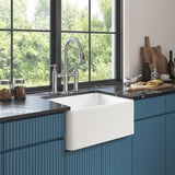 White Farmhouse Sink Deep Apron Sink Undermount Farmhouse Kitchen Sink Single Farm Sink W2287P184721