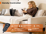 10-Motor Heated Massage Chair Pad - 4 Body Zones, 5 Programs3 Speeds, 113&degF Heat 06944300
