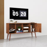 TV Stand Use in Living Room Furniture with 1 storage and 3 shelves Cabinet W331P247811