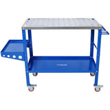Welding Table 36"x18", 1200lbs Load Capacity Steel Welding Workbench Table on Wheels, Portable Work W465P176039