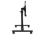 Four-Wheel Multifunctional Flat Surface Lifting Computer Desk Black 12535669