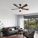 52 Inch Ceiling Fan with 22W LED Light and Remote Control 5 ABS Blades for Bedroom W934P229930