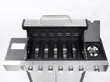 6-Burner Propane Gas Grill With Side Burner W2938P332357