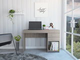 Berkeley 1-Shelf 2-Drawer Computer Desk Light Grey B06280020