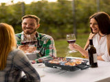 Portable Charcoal Grill, Tabletop Outdoor Barbecue Smoker, Small BBQ Grill for Outdoor Cooking 62629445