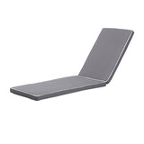 2PCS Set Outdoor Lounge Chair Cushion Replacement Patio Funiture Seat Cushion Chaise Lounge 07844239